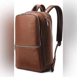samsonite classic leather backpack
